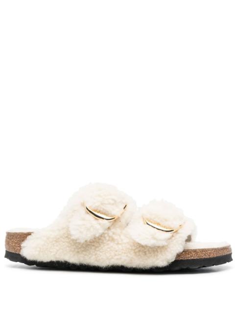 Arizona big buckle shearling teddy slipper