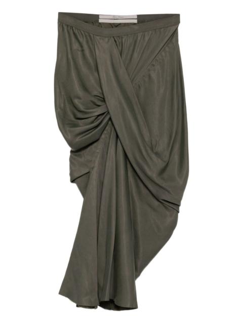 Rick Owens cupro skirt