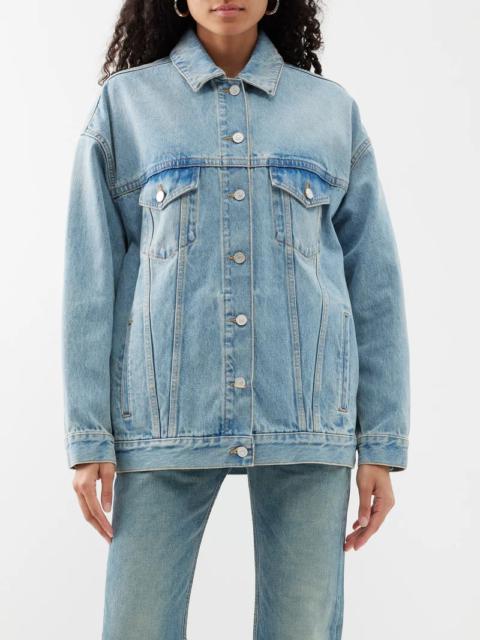 Givenchy Blue 4g Monogram Denim Jacket