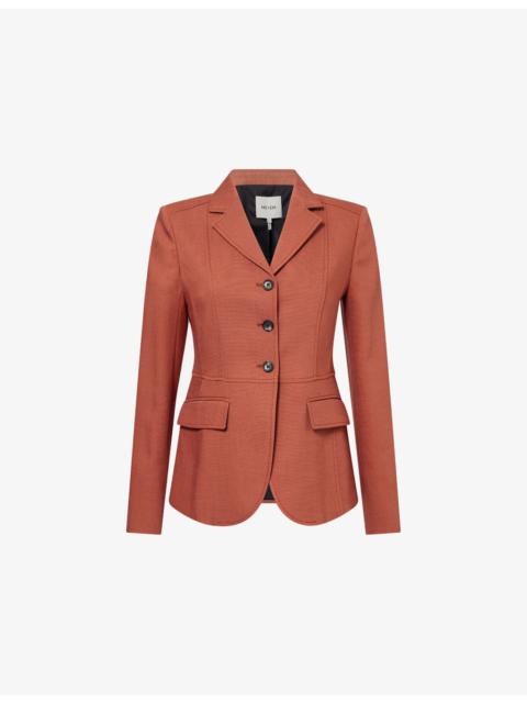 ME+EM Slim Contour Textured Tailoring Woven Blazer