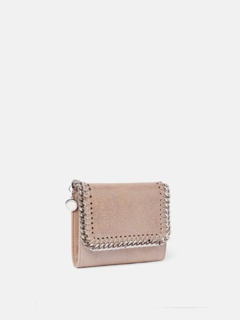 Stella McCartney Falabella Small Flap Pearlescent Wallet