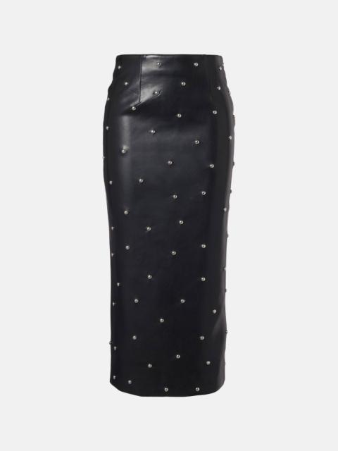 ROTATE Studded pencil skirt