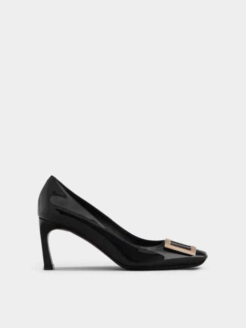 Roger Vivier Trompette Metal Buckle Pumps in Patent Leather