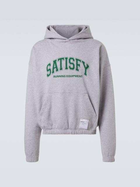 SATISFY Logo cotton jersey hoodie