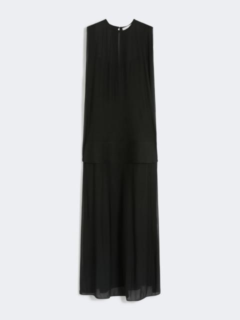 Sportmax COLLE Long, viscose jersey dress - BLACK