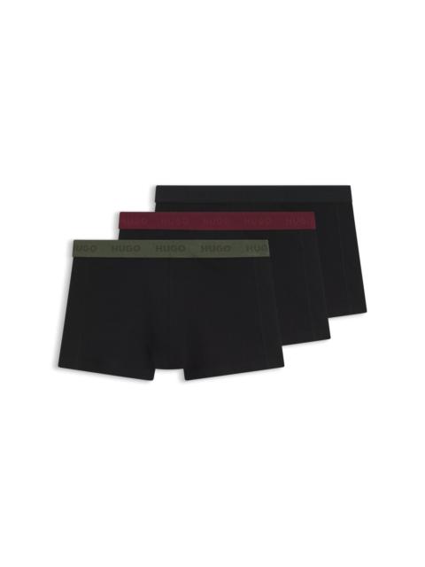 HUGO 3-PACK LOGO TRUNKS