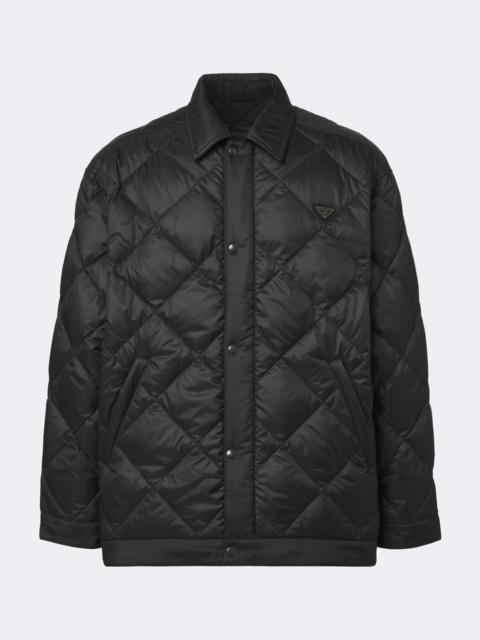 Prada Logo quilted down jacket