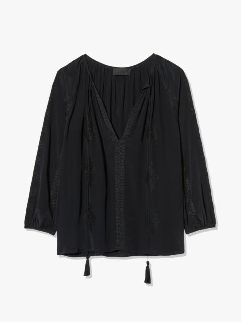 NILI LOTAN CRISTO SILK BLOUSE