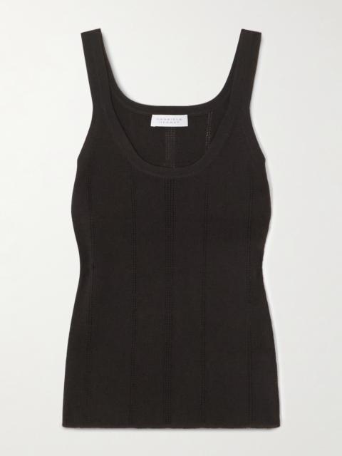 GABRIELA HEARST Lucy Pointelle-knit Wool Tank Top