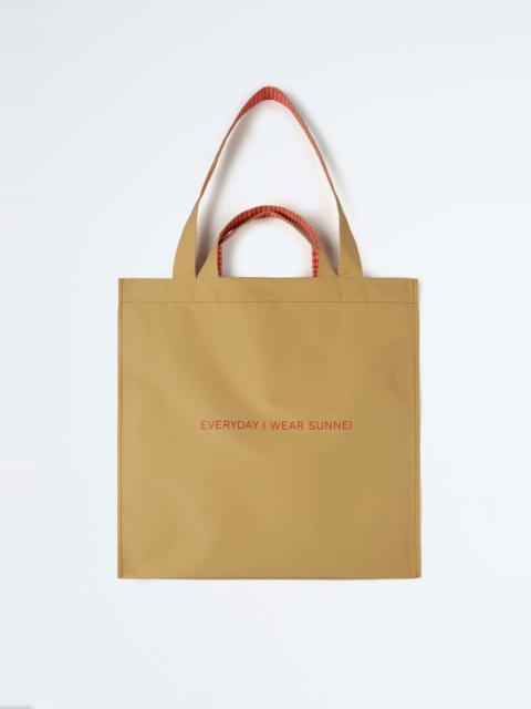★SUNNEI★ Micro Parallelepipedo Tote Bag Beige Red CACCXSLG 231736M172000_1.jpg