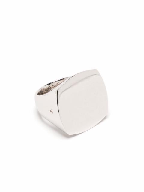 TOM WOOD Clean Cushion sterling silver ring