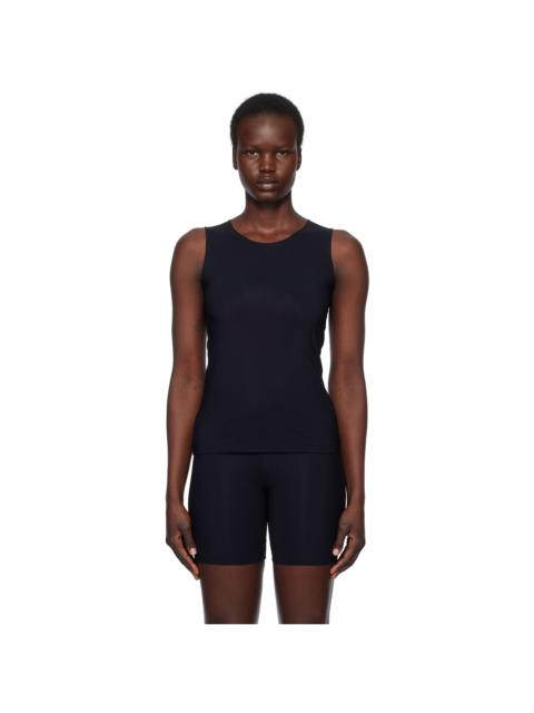 Black Nylon Tank Top