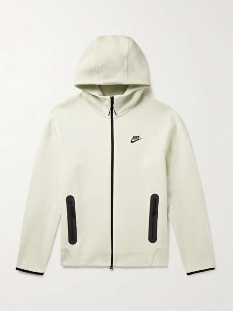 Nike Logo-Print Cotton-Blend Tech Fleece Zip-Up Hoodie