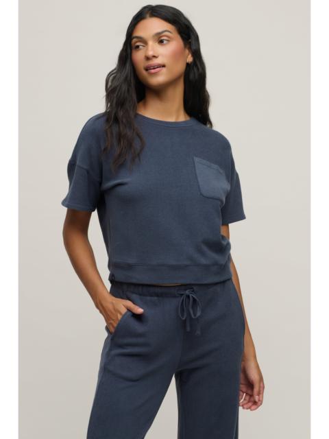 Barefoot Dreams Brushed Fleece Short Sleeve Dropped Shoulder Pullover