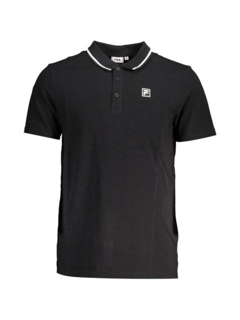 FILA logo-patch tipped polo shirt