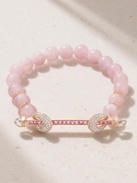 ANANYA Chakra 18-karat Rose Gold Multi-stone Bracelet