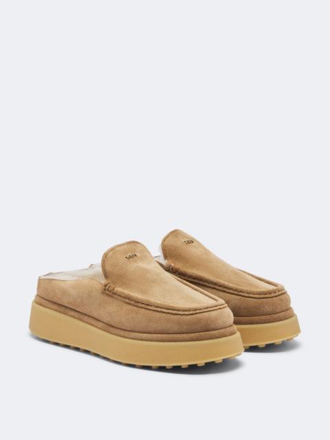 Tod's Gommino® suede platform mules