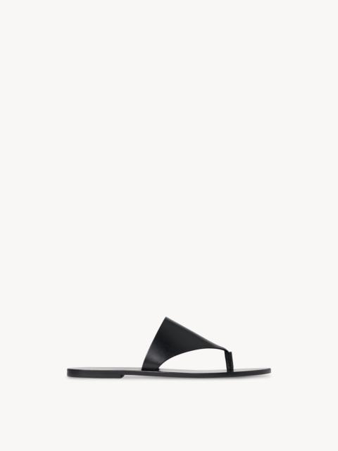 The Row Avery Thong Sandal in Leather