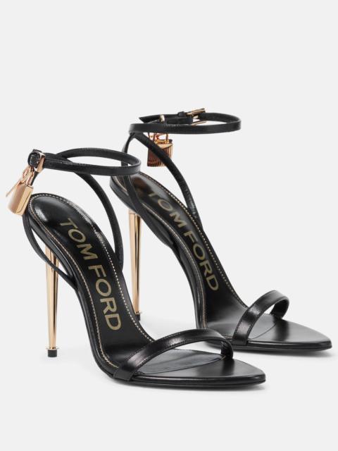 TOM FORD Padlock leather sandals