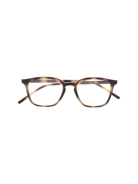 Ray-Ban tortoiseshell square-frame glasses