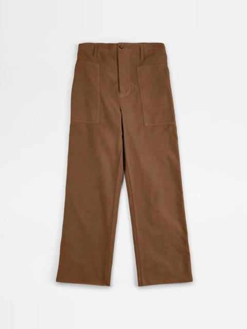 Tod's TROUSERS - BROWN