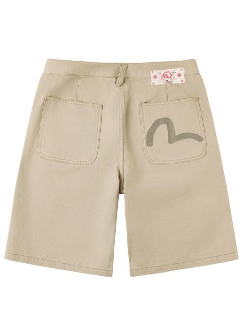 Seagull Print Pocket Shorts