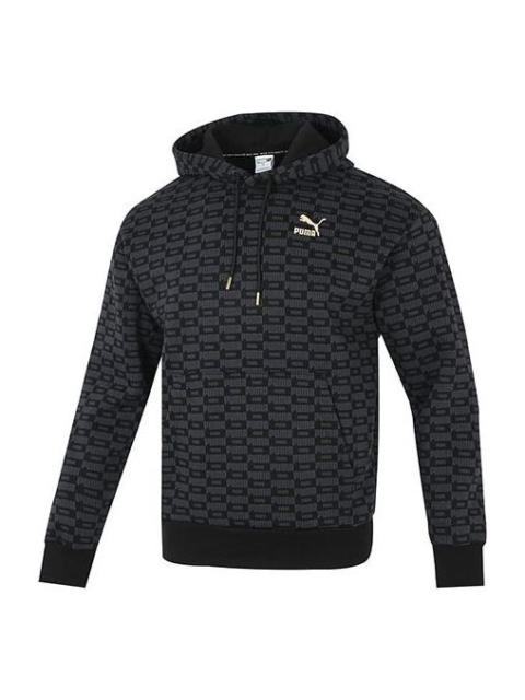 PUMA PUMA Luxe Aop Full Print Logo Knit Black 534409-01