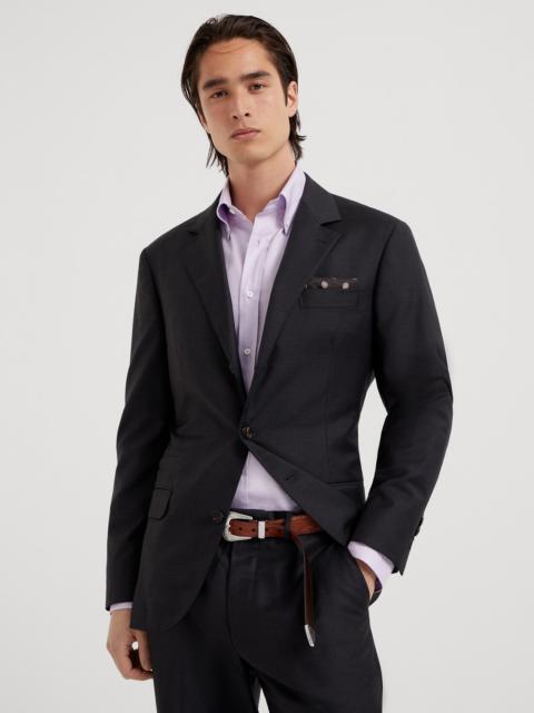 Brunello Cucinelli Super 150s virgin wool four season batavia twill blazer