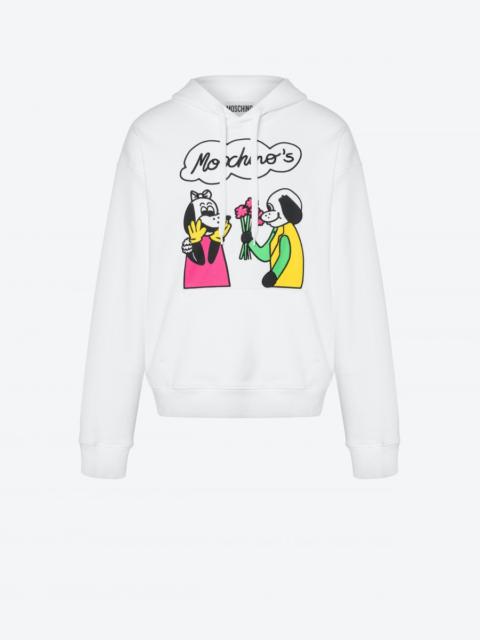 Moschino MOSCHINO COMICS CHARACTERS ORGANIC COTTON SWEATSHIRT