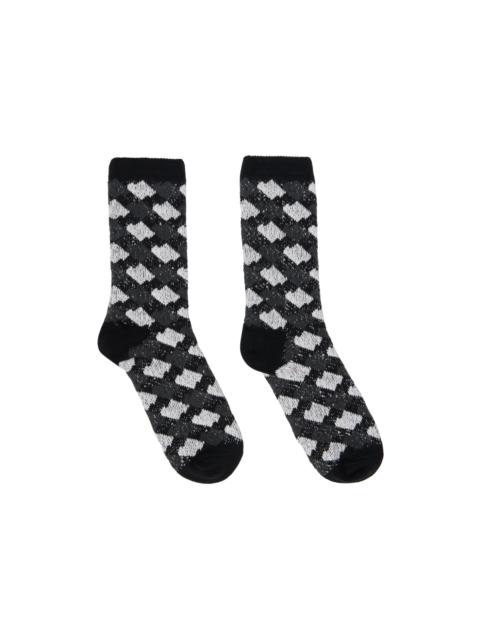 ADER error Black & Gray Jacquard Socks