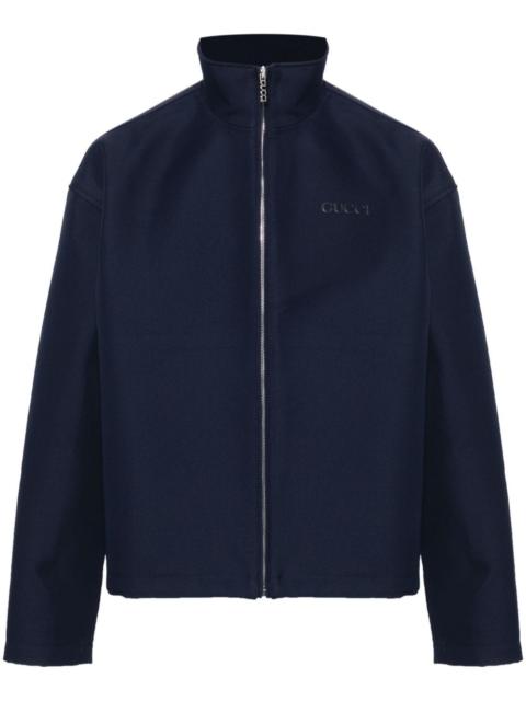 GUCCI embroidered-logo jacket