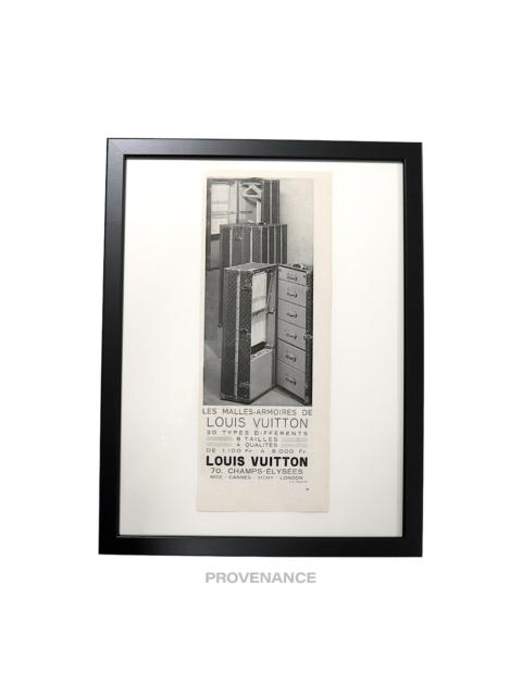 Louis Vuitton Louis Vuitton Antique Vintage Newsprint Ad - ARMOIRES