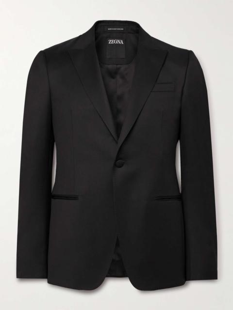 Slim-Fit Satin-Trimmed Wool and Mohair-Blend Tuxedo Jacket