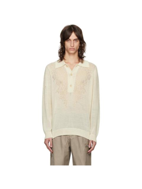 Our Legacy Off-White Big Piquet Polo