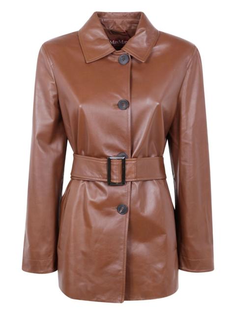 Max Mara belted single-breasted jacket