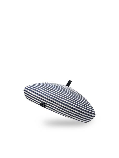 MAISON MICHEL Marsha striped beret hat