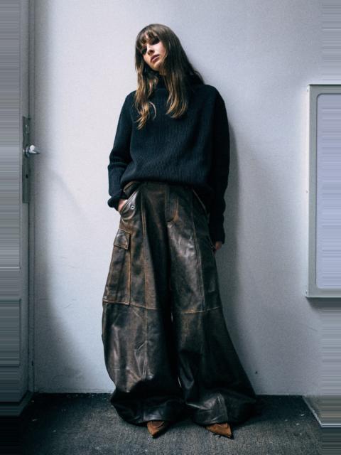 R13 Siouxsie Field Leather Cargo Pant