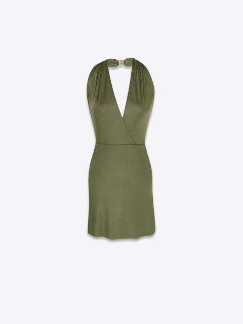 SAINT LAURENT backless dress in jersey