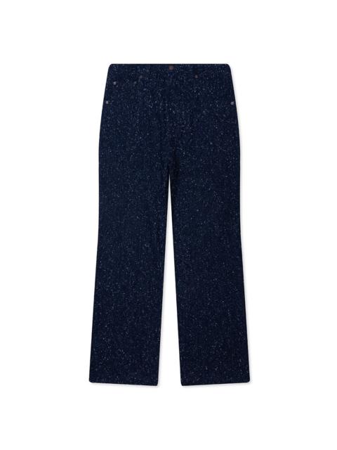 HONOR THE GIFT NEP YARN WIDE LEG PANT - BLUE