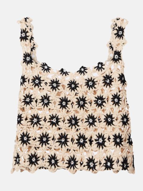 THE UPSIDE Luminary crochet crop top