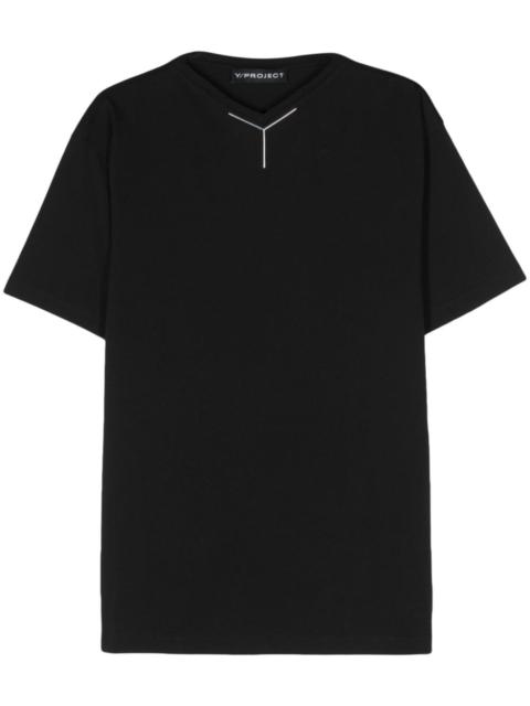 Y/Project logo-appliqué cotto T-shirt