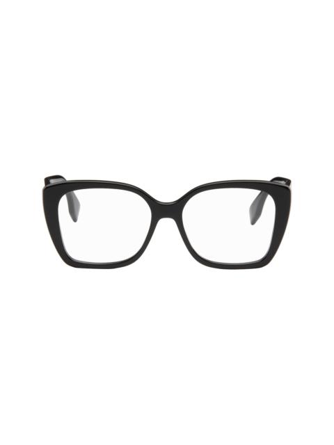 FENDI Black Lettering Rectangle Glasses