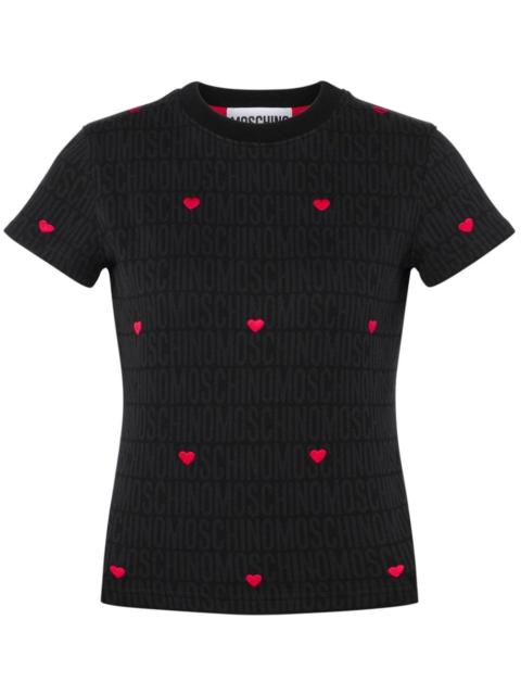 Moschino heart-motif short-sleeve T-shirt