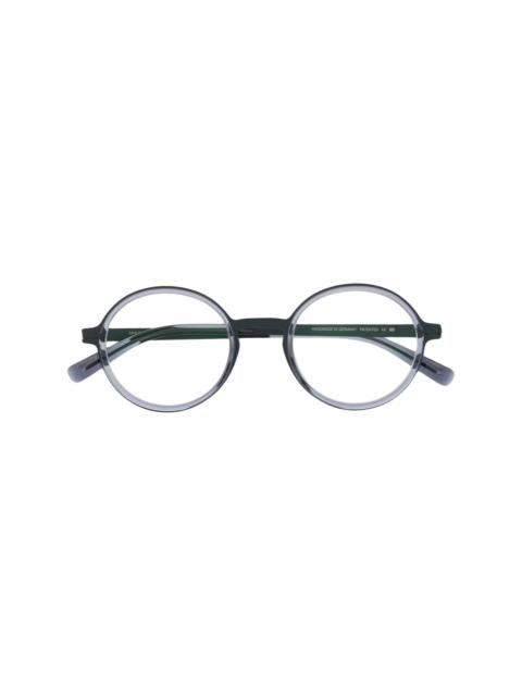 matte-finish round-frame glasses