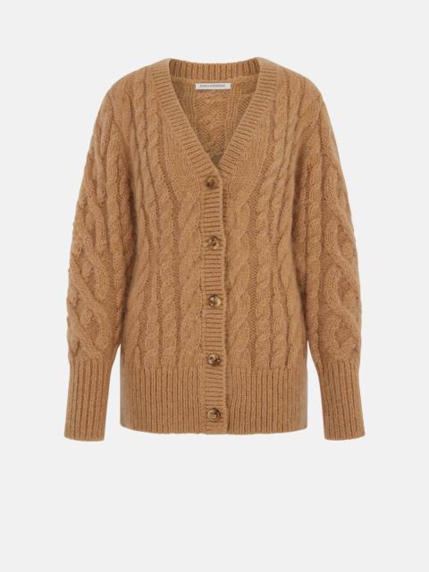 EMILIA WICKSTEAD Ross Cardigan in Beige Mohair