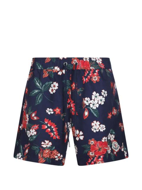 Moncler floral-print swim shorts
