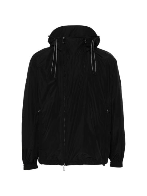 hooded lightweight jacket