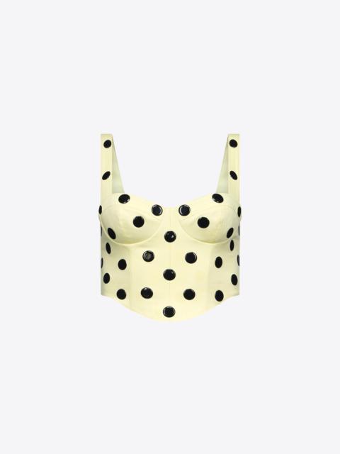 AREA POLKA DOT BUSTIER