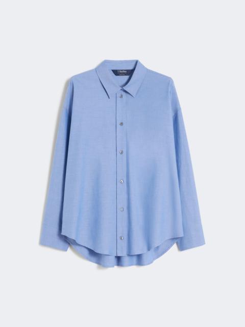 'S Max Mara Cotton Oxford shirt - LIGHT BLUE