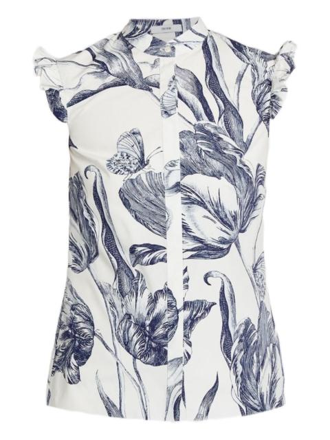 Erdem floral-print sleeveless shirt